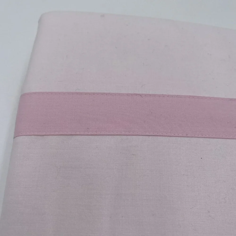 Pottery Barn Kids Organic Cotton Solid Pink Duvet Cover Full Queen NEW Bedding